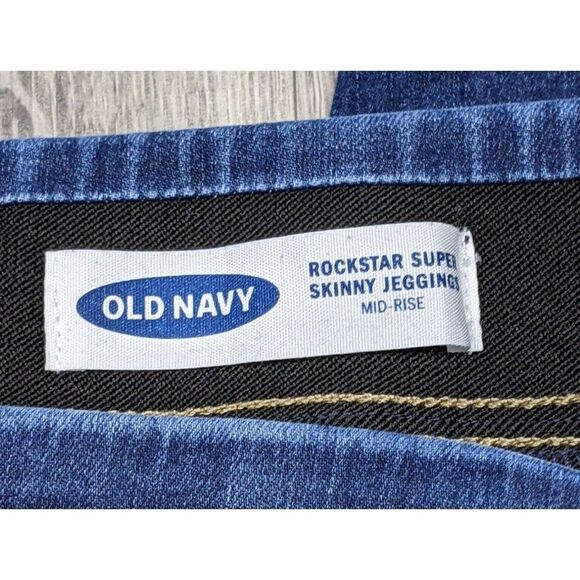 (3/$35) Old Navy Womens Size 0 Pull On Distressed Rockstar Skinny Jeans Jeggings - Picture 4 of 10